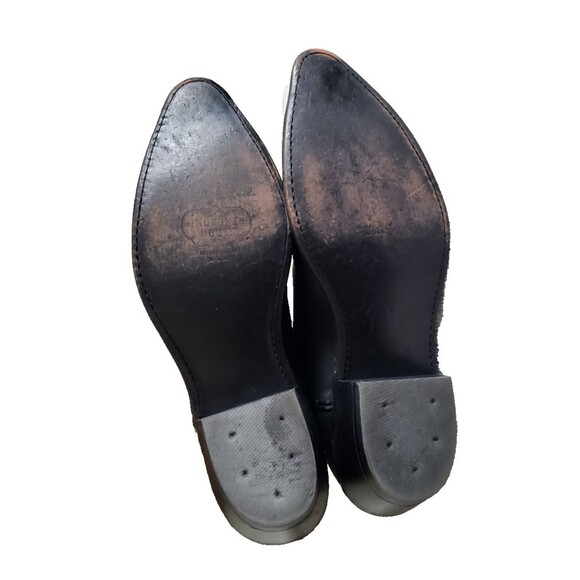 Nocona Women's Black Deertan Leather Western Cowboy Boots Pointed Toe Size 7.5B - Picture 11 of 11